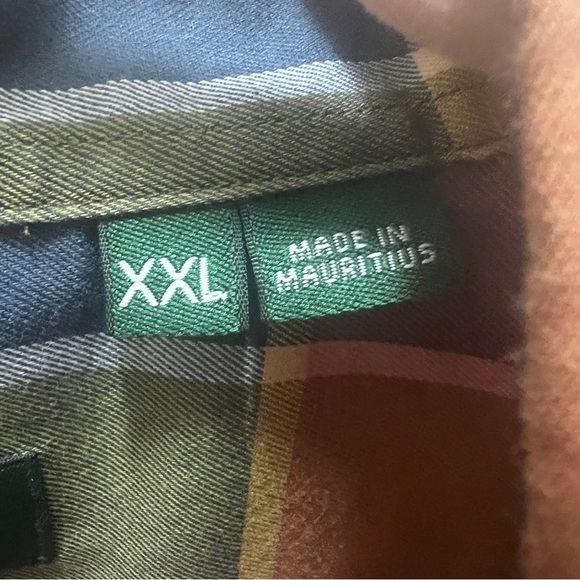 Orvis No-Work Work Shirt Mens XXL Cotton Multicolor Plaid Long Sleeve Button Up - Picture 6 of 12